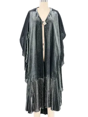 1960's Pleated Metallic Cape