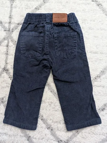 2 Pairs Boys Pants, Blue, 12-18M, Kids 18 Month (12-18M)
