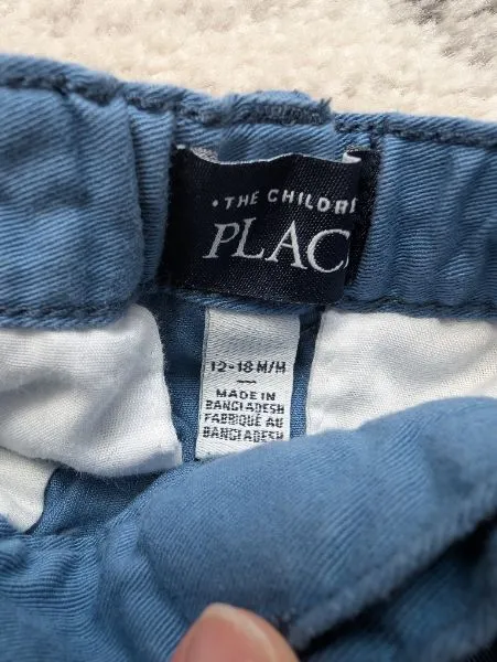 2 Pairs Boys Pants, Blue, 12-18M, Kids 18 Month (12-18M)