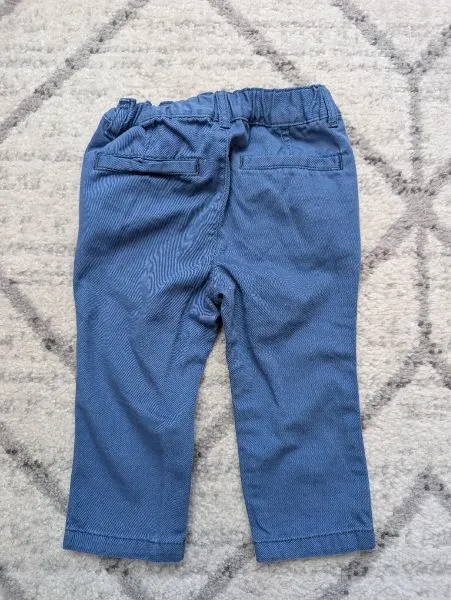 2 Pairs Boys Pants, Blue, 12-18M, Kids 18 Month (12-18M)