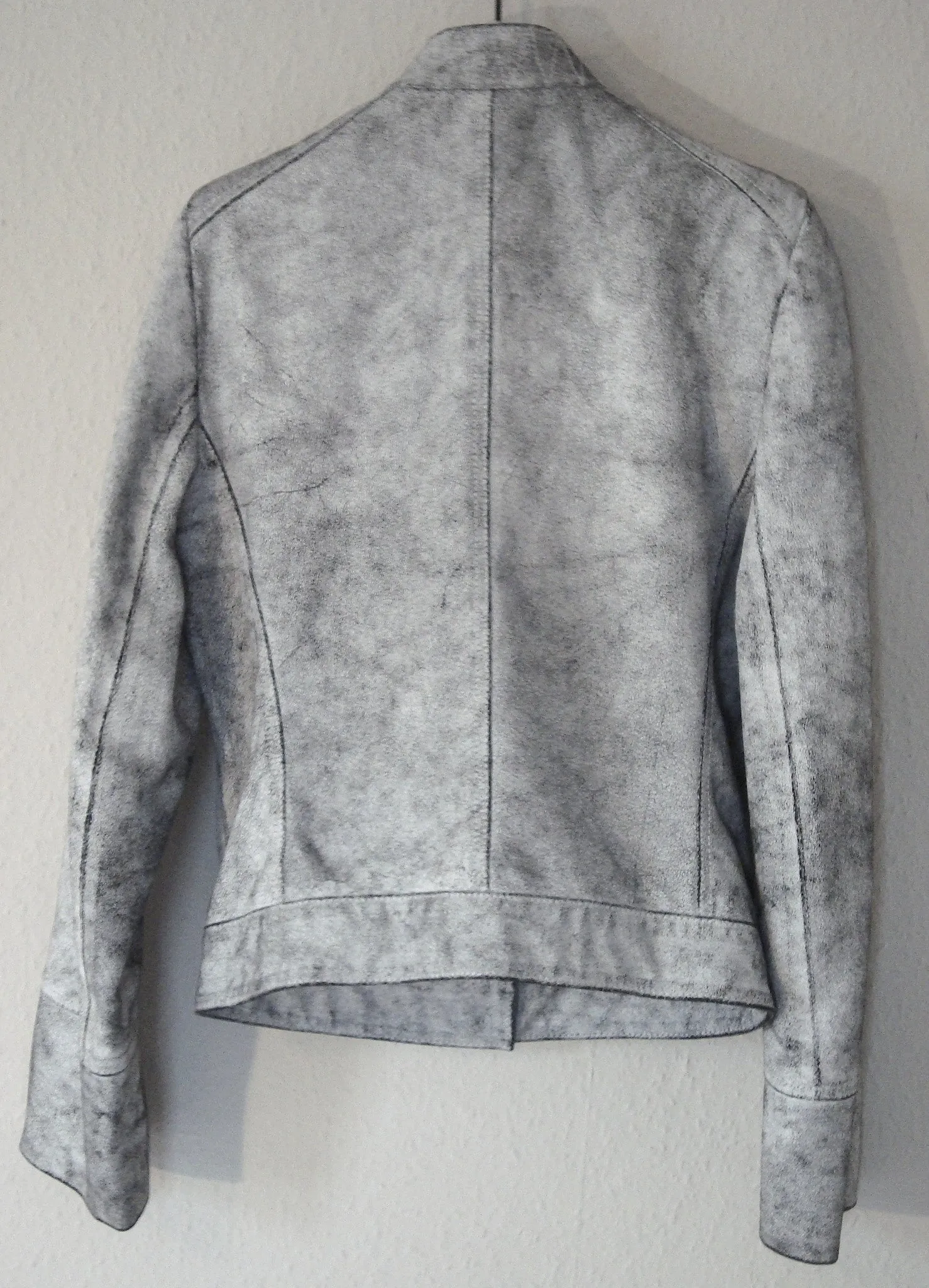 2002 Painted Leather Military Jacket