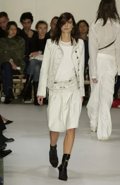 2002 Painted Leather Military Jacket