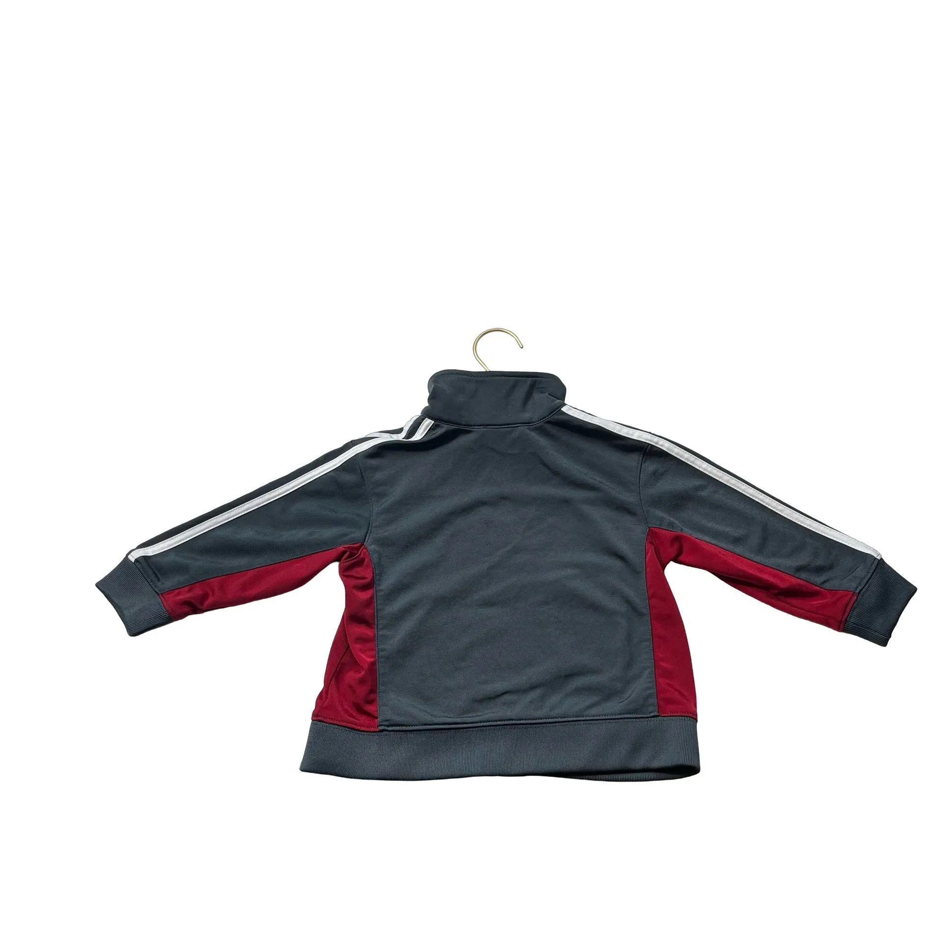 Adidas Gray, Red & Ivory Track Jacket - Size 2