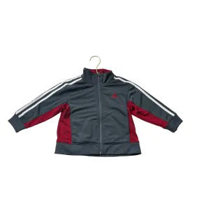 Adidas Gray, Red & Ivory Track Jacket - Size 2