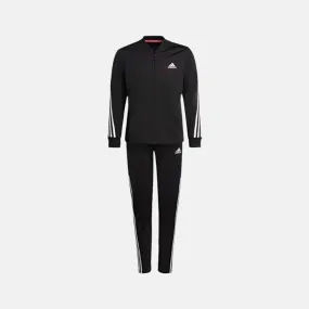 Adidas Kids AEROREADY 3-Stripes Polyester Track Suit (7-15 Years) -Black/White