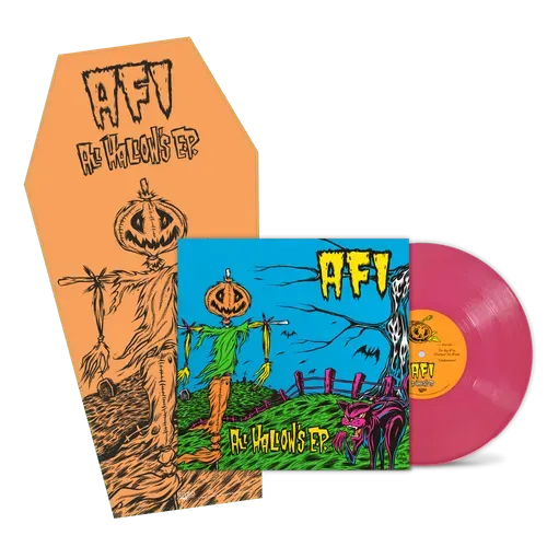 AFI – ALL HALLOW'S EP (25TH ANNIVERSARY - SPECTRAL PINK W/BLACK LIGHT POSTER) - LP •