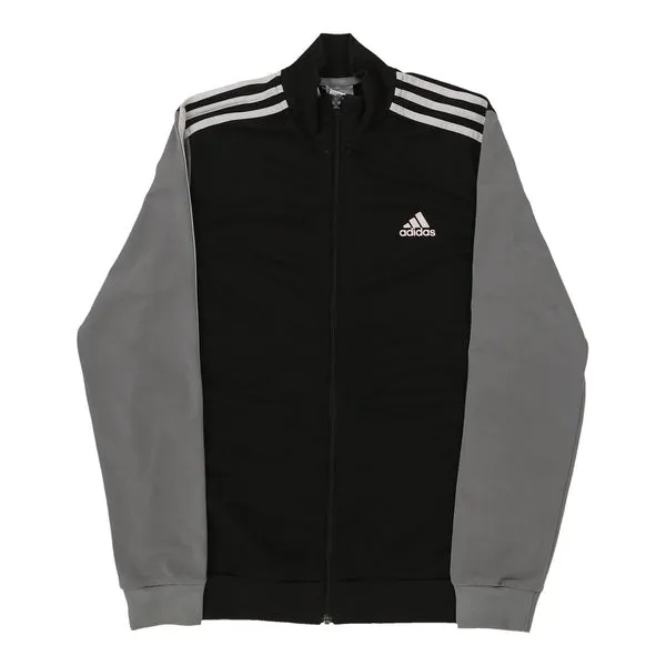 Age 13-14 Adidas Track Jacket - Large Black Polyester
