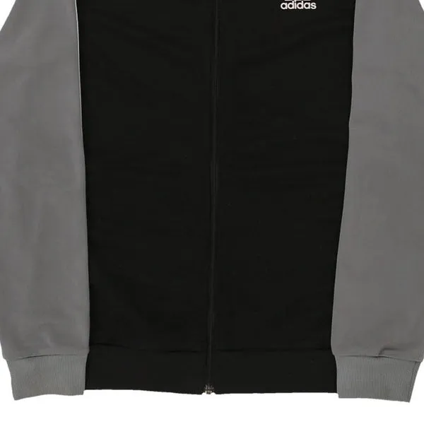 Age 13-14 Adidas Track Jacket - Large Black Polyester