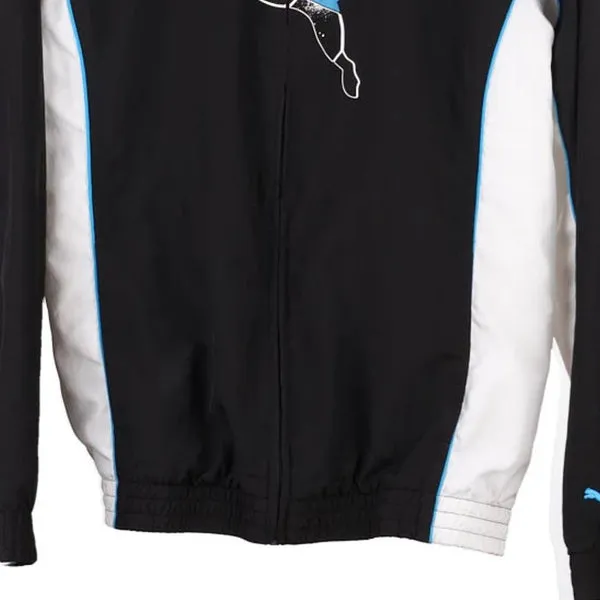 Age 16 Puma Spellout Track Jacket - 2XL Black Polyester