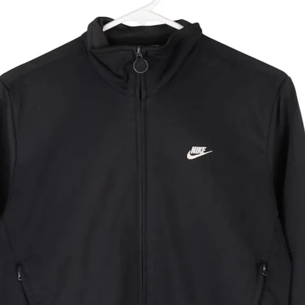 Age 9 Nike Track Jacket - Large Black Polyester