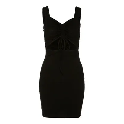 Amozae-Christmas Outfits New Year's Eve Dress Night Out Club Dresses cute winter outfits Velia Strappy Mini Dress