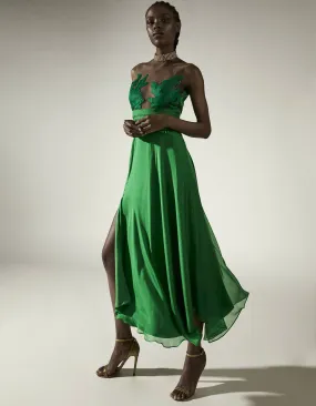 ANDANTE DRESS GLOW GREEN