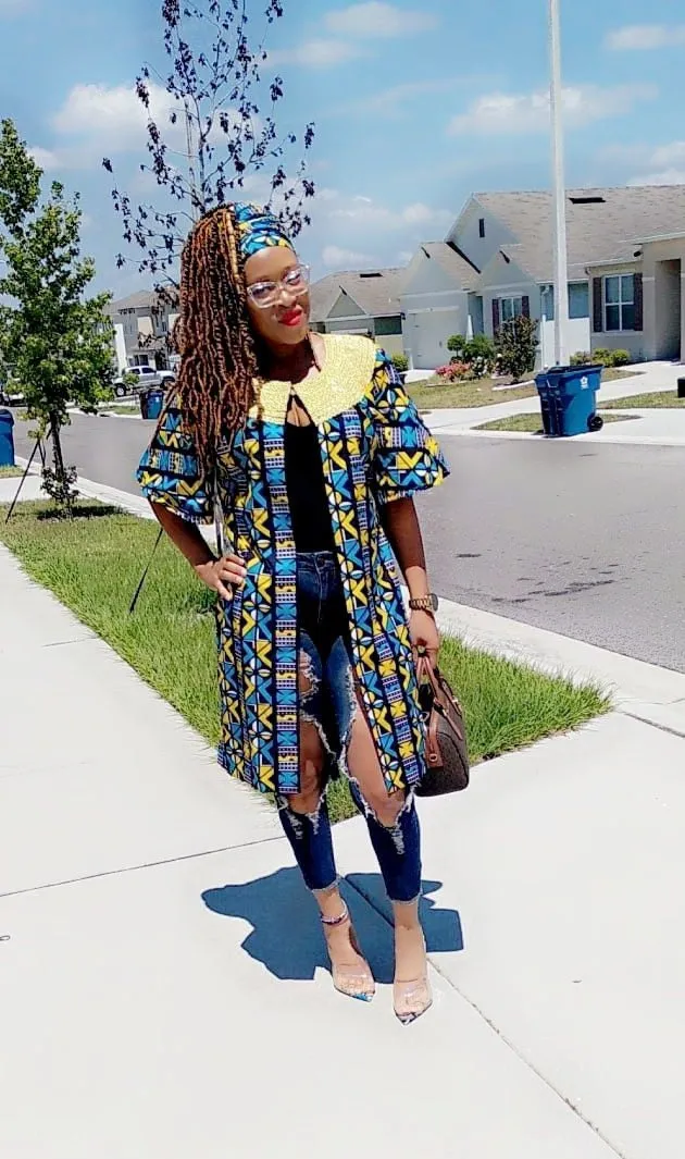 Ankara Tribal print cape