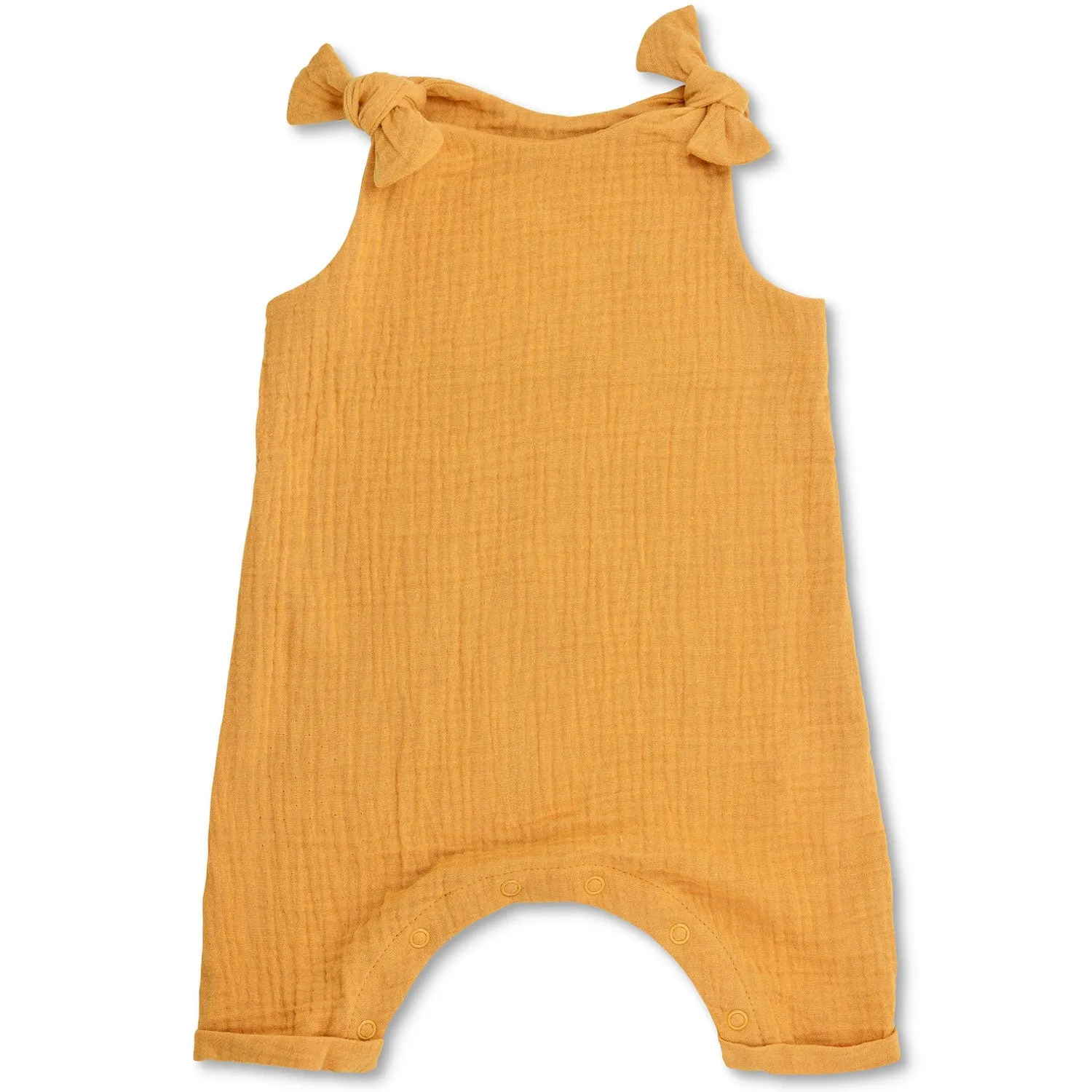 Apple Park Organic Muslin Overall - Mustard