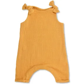 Apple Park Organic Muslin Overall - Mustard
