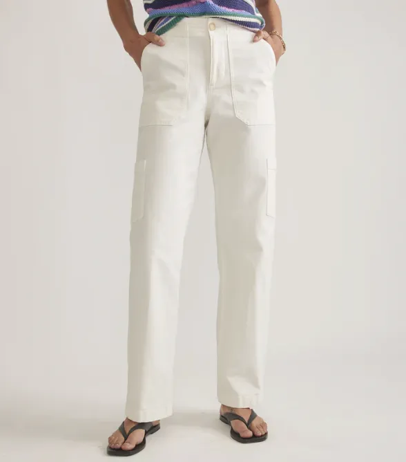 Aria Utility Pant - White