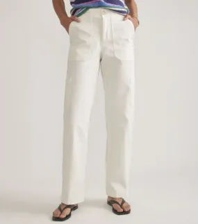 Aria Utility Pant - White