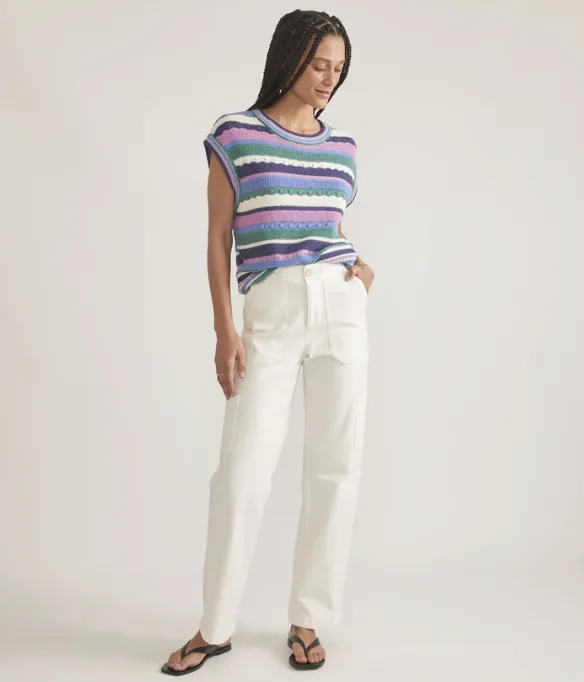 Aria Utility Pant - White