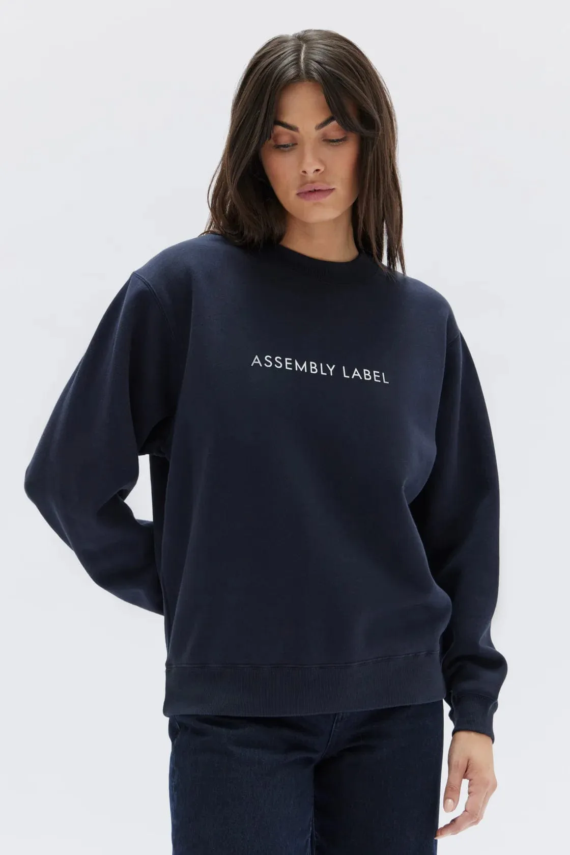 Assembly Label | Logo Fleece Jumper - Navy