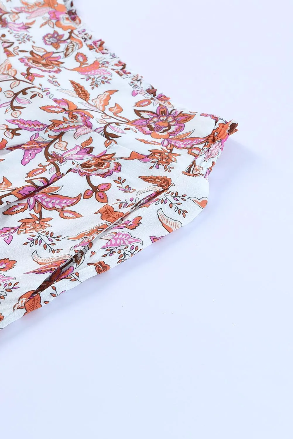 At Ease Bohemian Floral Culotte Pants