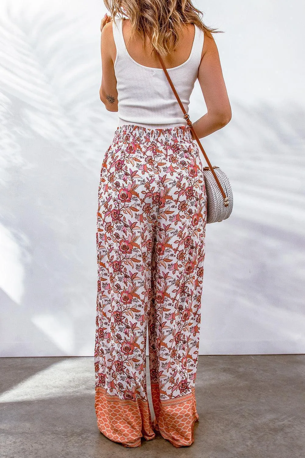 At Ease Bohemian Floral Culotte Pants