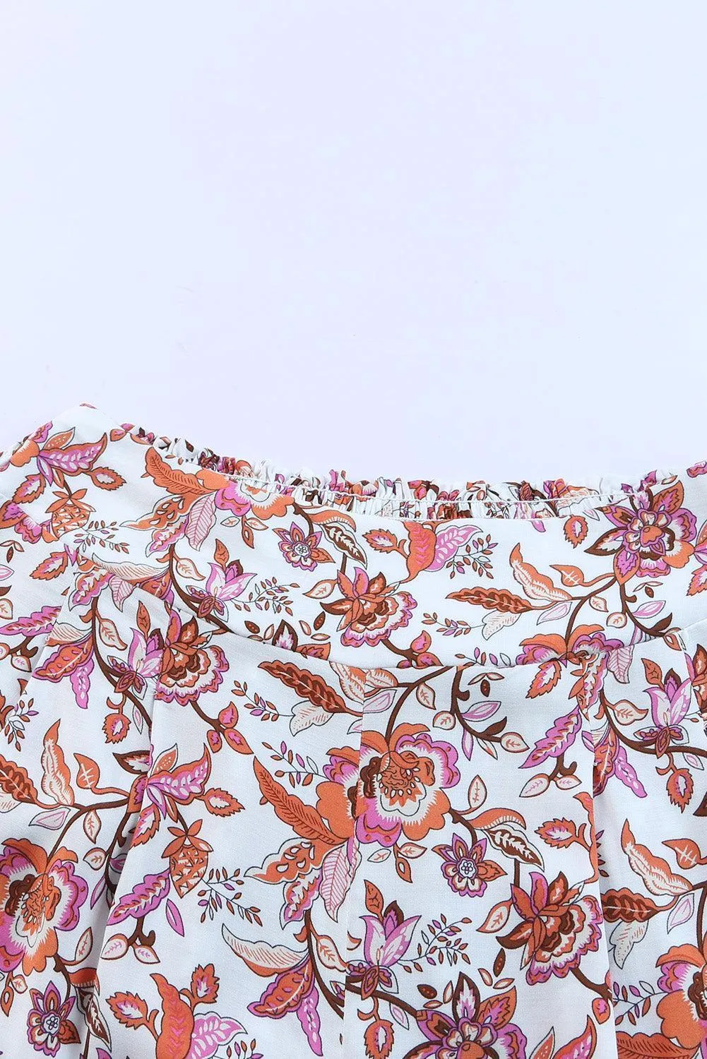At Ease Bohemian Floral Culotte Pants