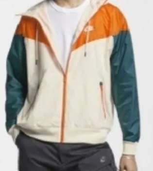 BALLERS: Jason's Iconic NIKE Teal Orange Windbreaker Jacket (L)