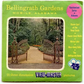 Bellingrath Gardens - Mobile, Alabama - View-Master 3 Reel Packet - 1950s views - vintage - (ECO-BELLIN-GARDENS-S3)