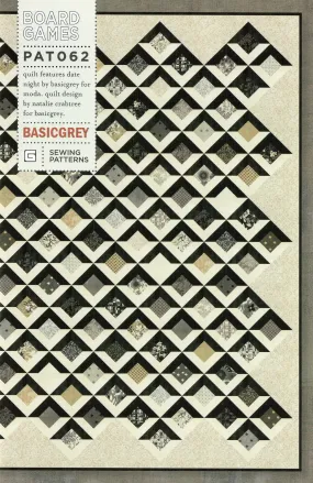 BOARD GAMES - BASICGREY Quilt Pattern 062