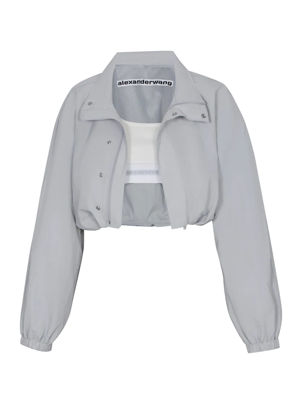 Bolero Track Jacket With Logo Elastic Bra Top (Microchip)