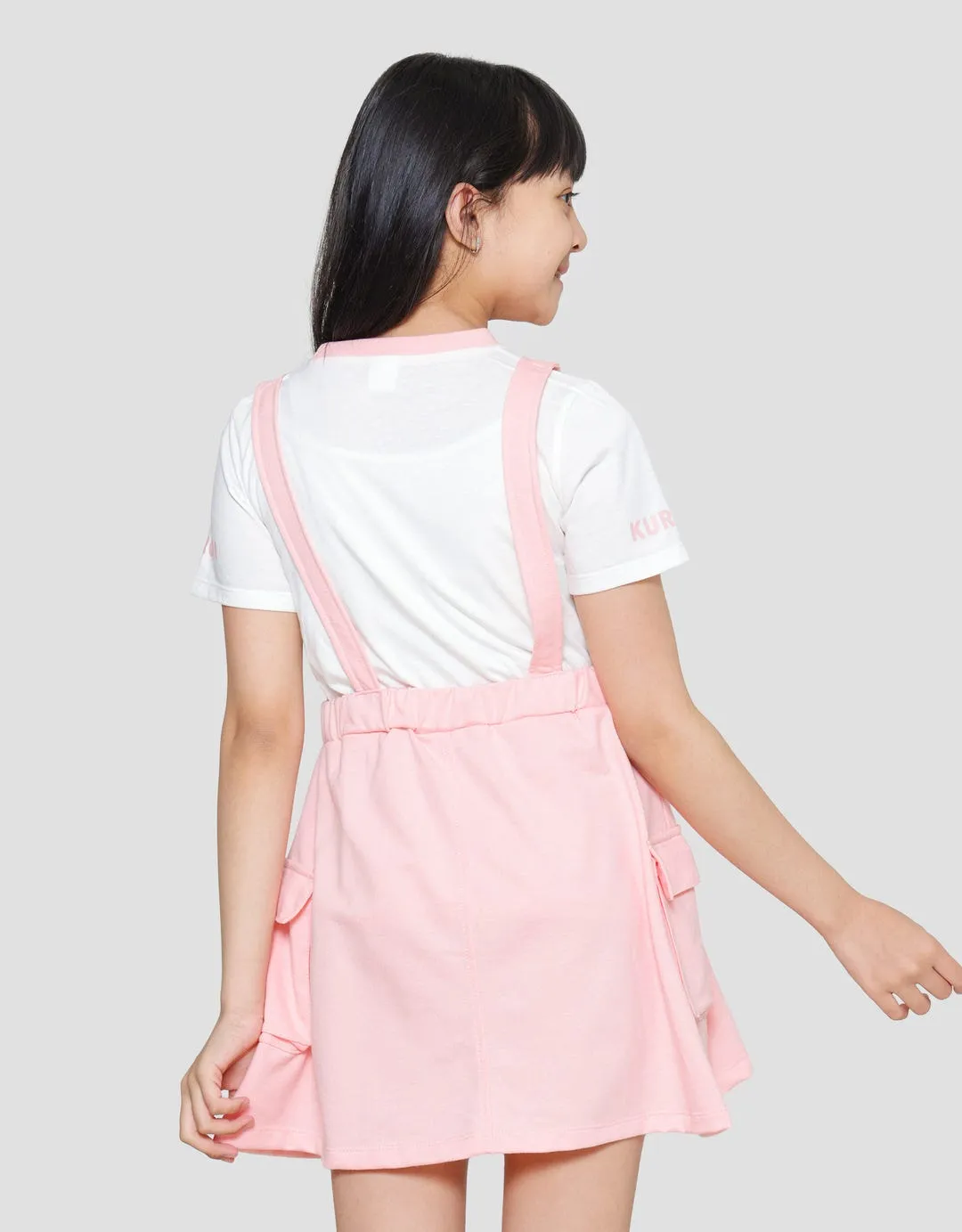 Character Girl Kuromi Overall Midi Dress Anak Perempuan