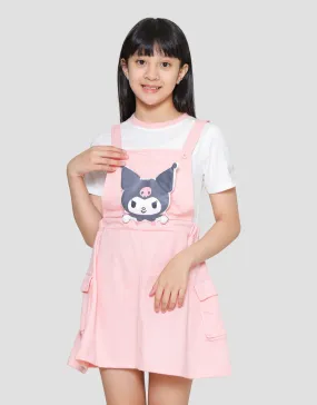 Character Girl Kuromi Overall Midi Dress Anak Perempuan