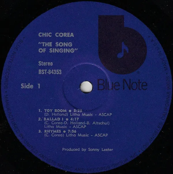 Chick Corea - The Song Of Singing (LP, Album, RE) (VG )