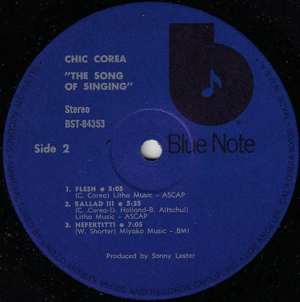 Chick Corea - The Song Of Singing (LP, Album, RE) (VG )