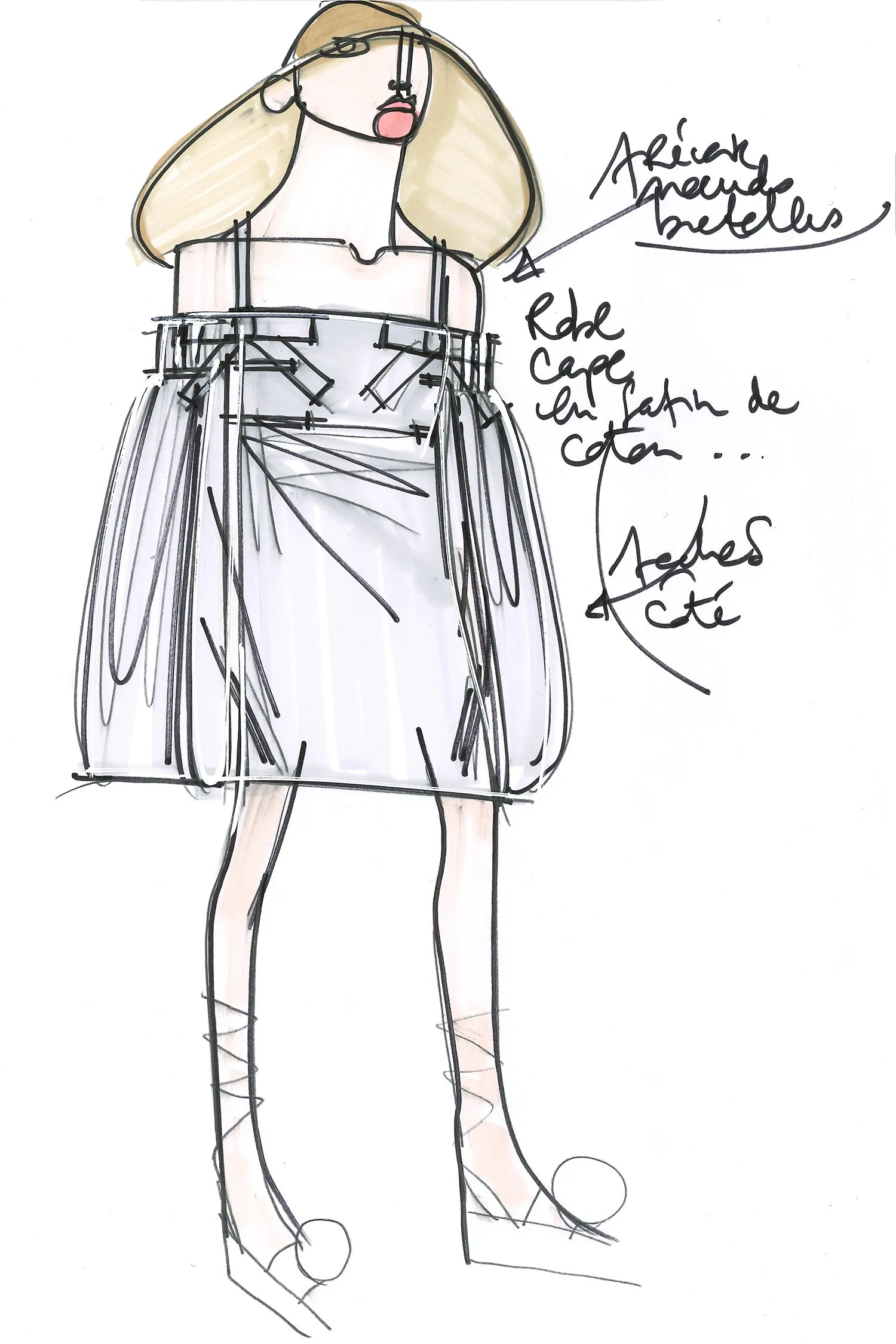 Cold-shoulder dress
