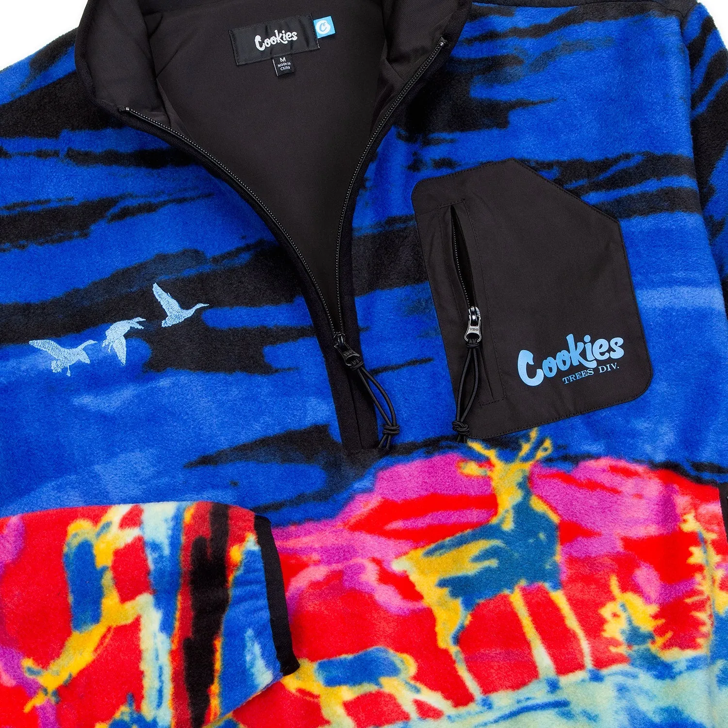 Cookies Tree Division All Over Polar Half-Zip Fleece (CM244OJC03)