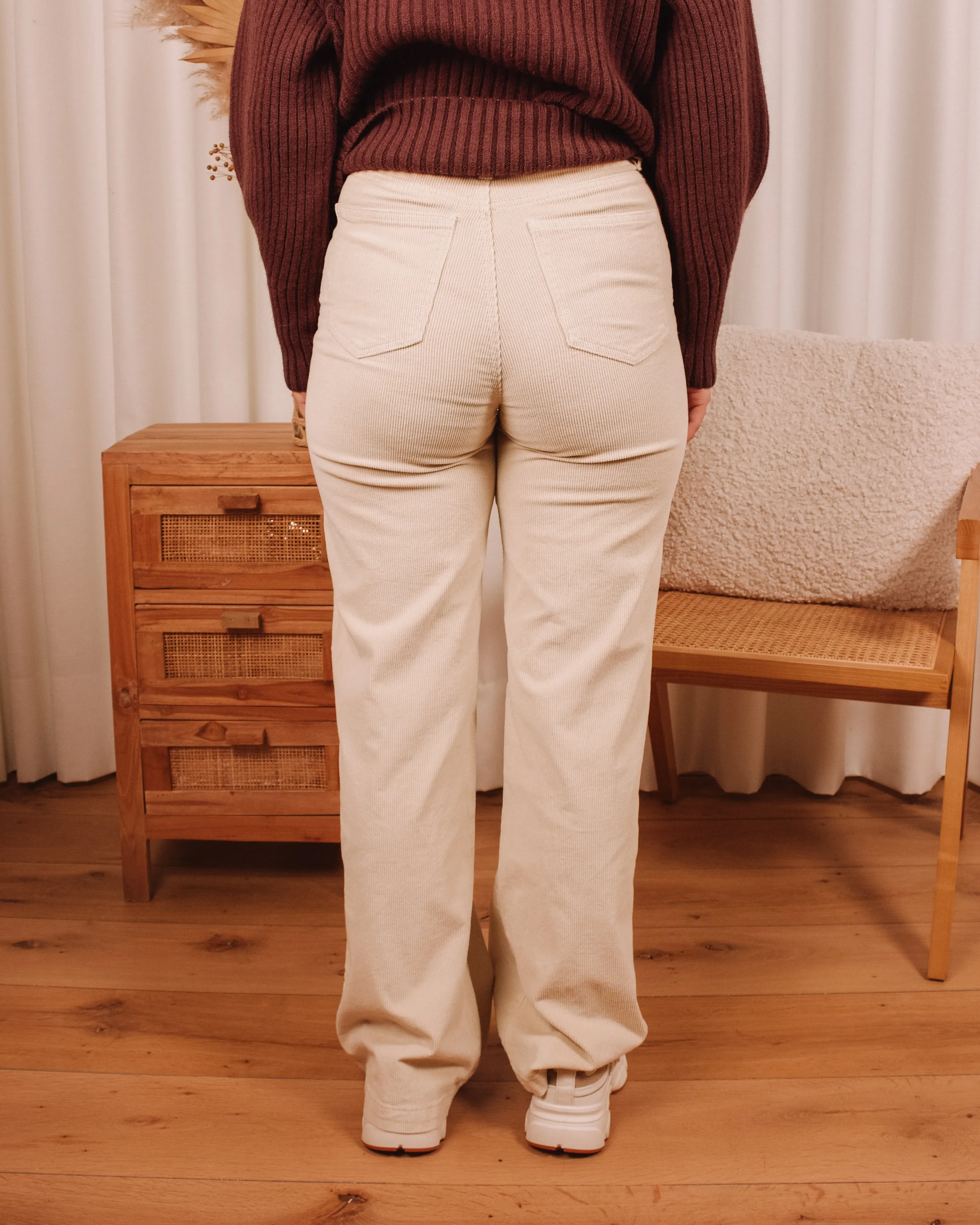 Crocodile Tears Beige Corduroy Pants