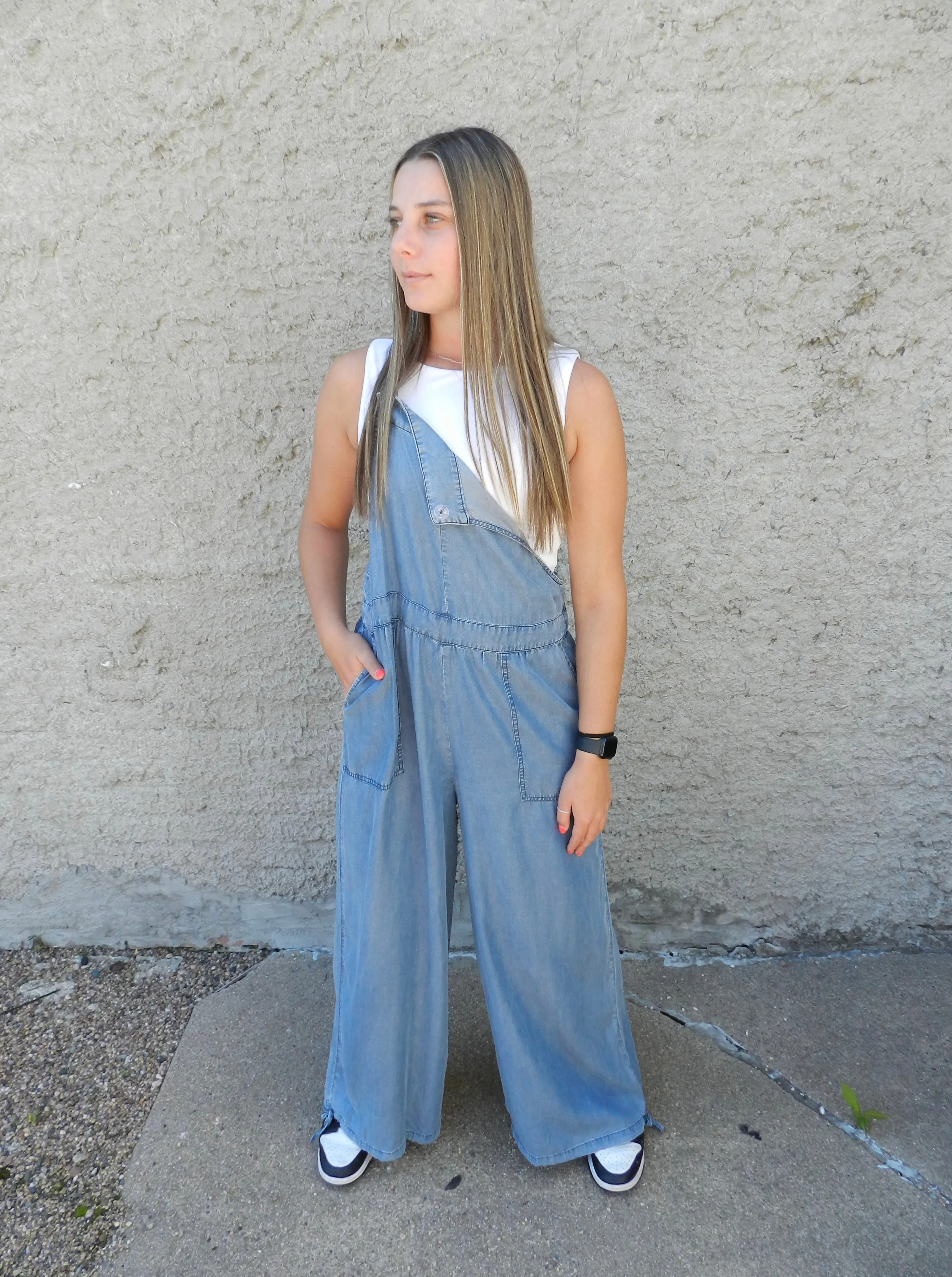 Denim Overall Jumpsuit