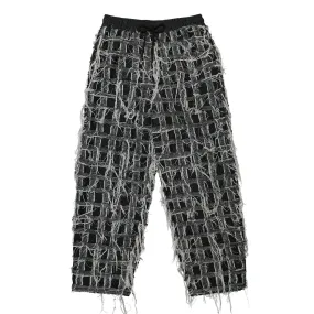 Denim Patchwork Track Pants