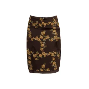 Double layer floral skirt