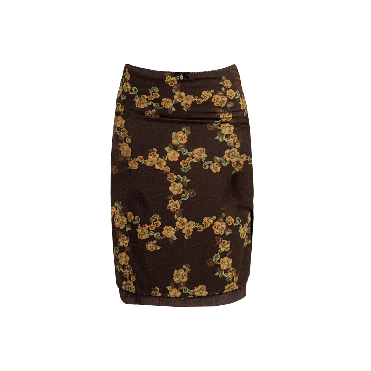 Double layer floral skirt