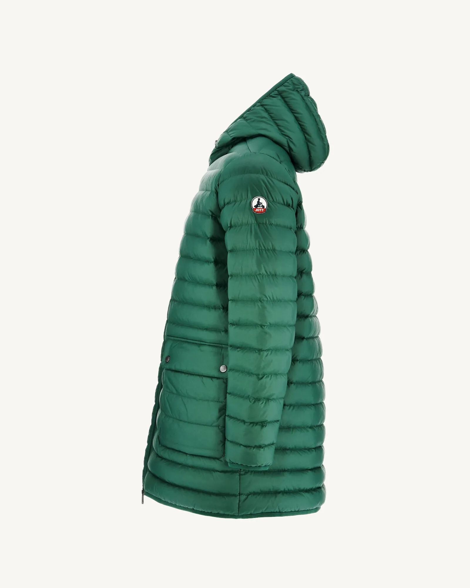 Doudoune longue à capuche Vert foncé Luc
