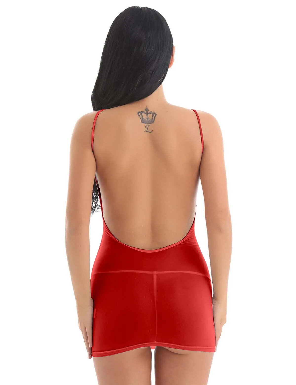 Exotic Red see through bodycon dress lingerie