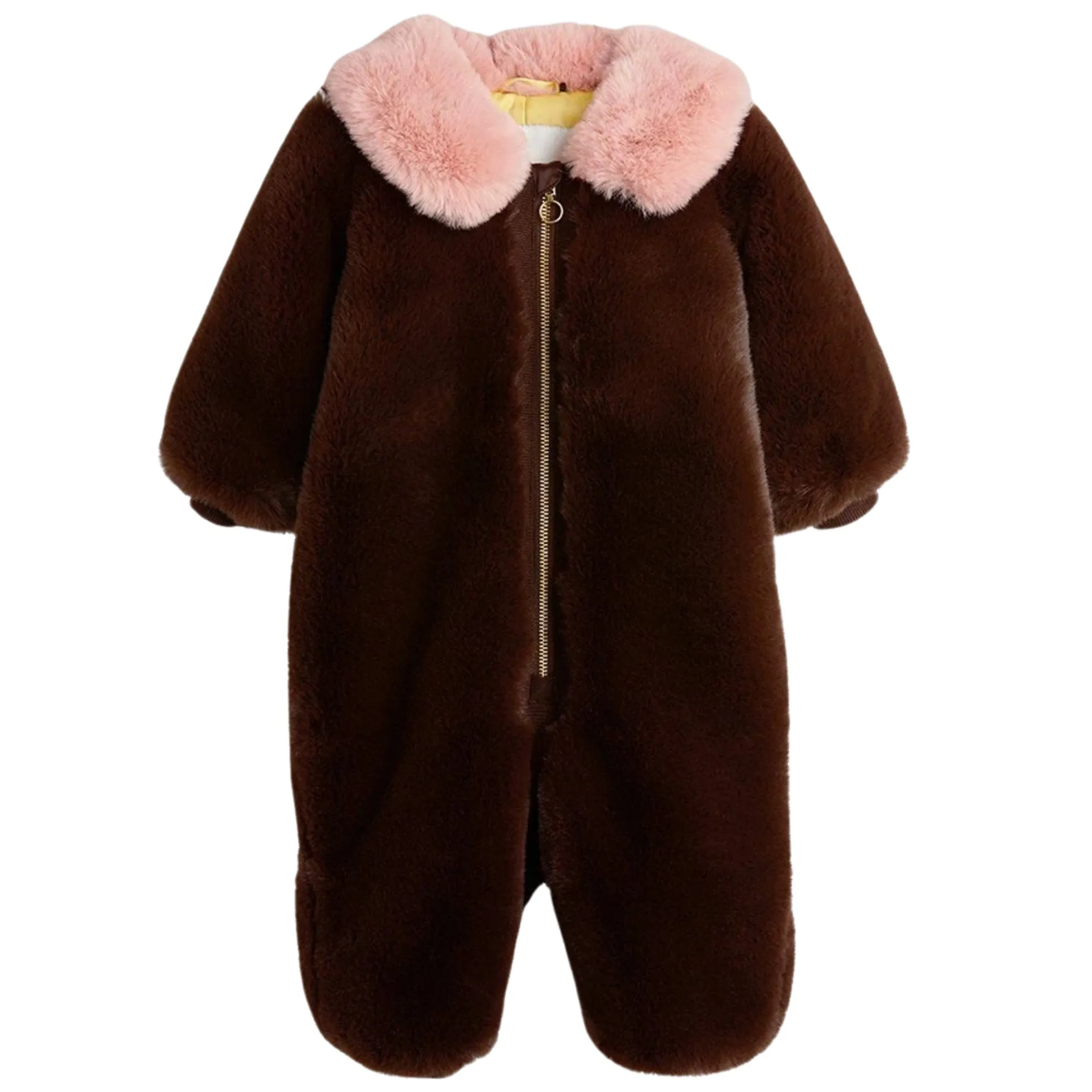 Faux Fur Baby Overall