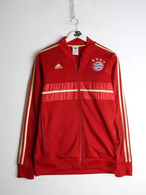 FC Bayern Munich Track Jacket Mens Small Red Adidas