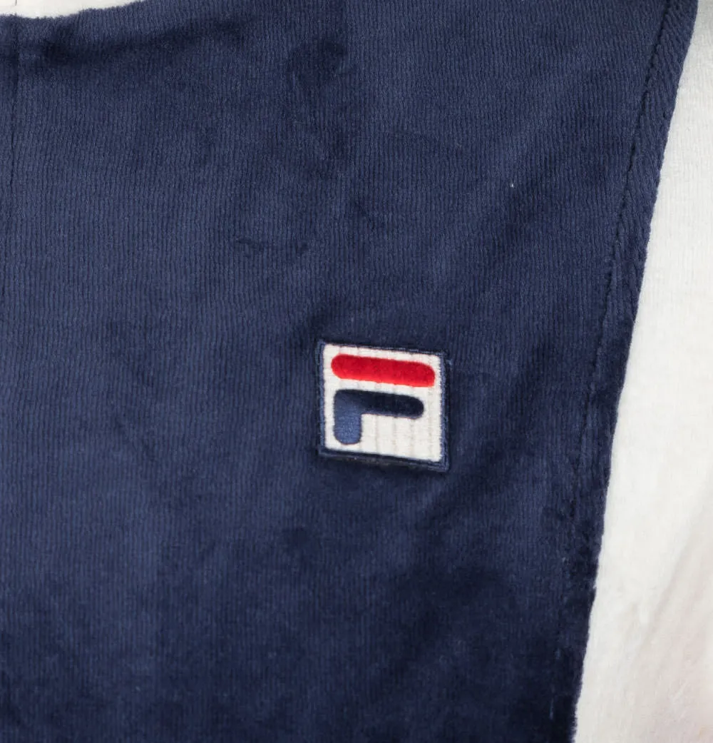 Fila Vintage Floyd Velour Track Jacket Navy