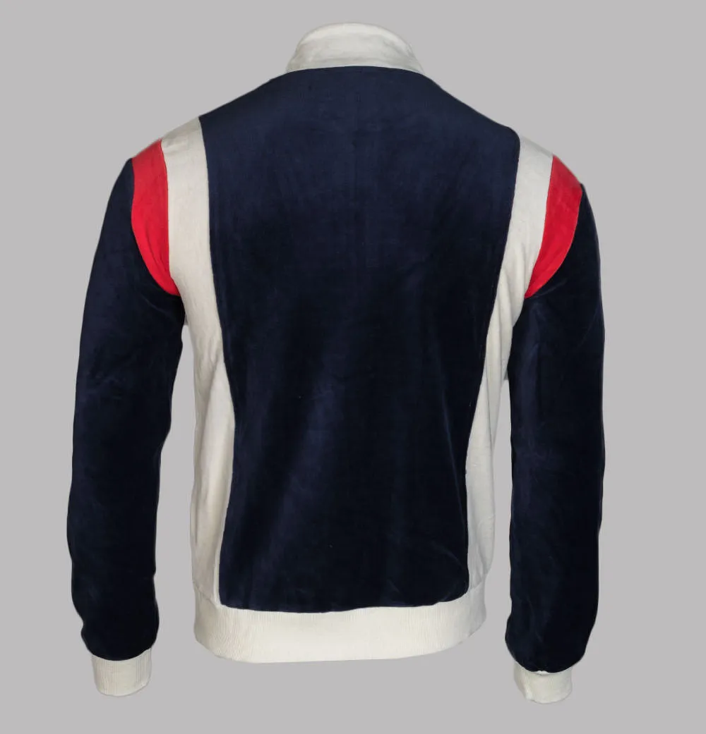 Fila Vintage Floyd Velour Track Jacket Navy