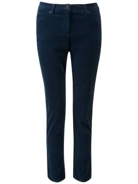 HUSH NAVY SKINNY PANTS TROUSERS SIZE UK 12 US 8 ladies