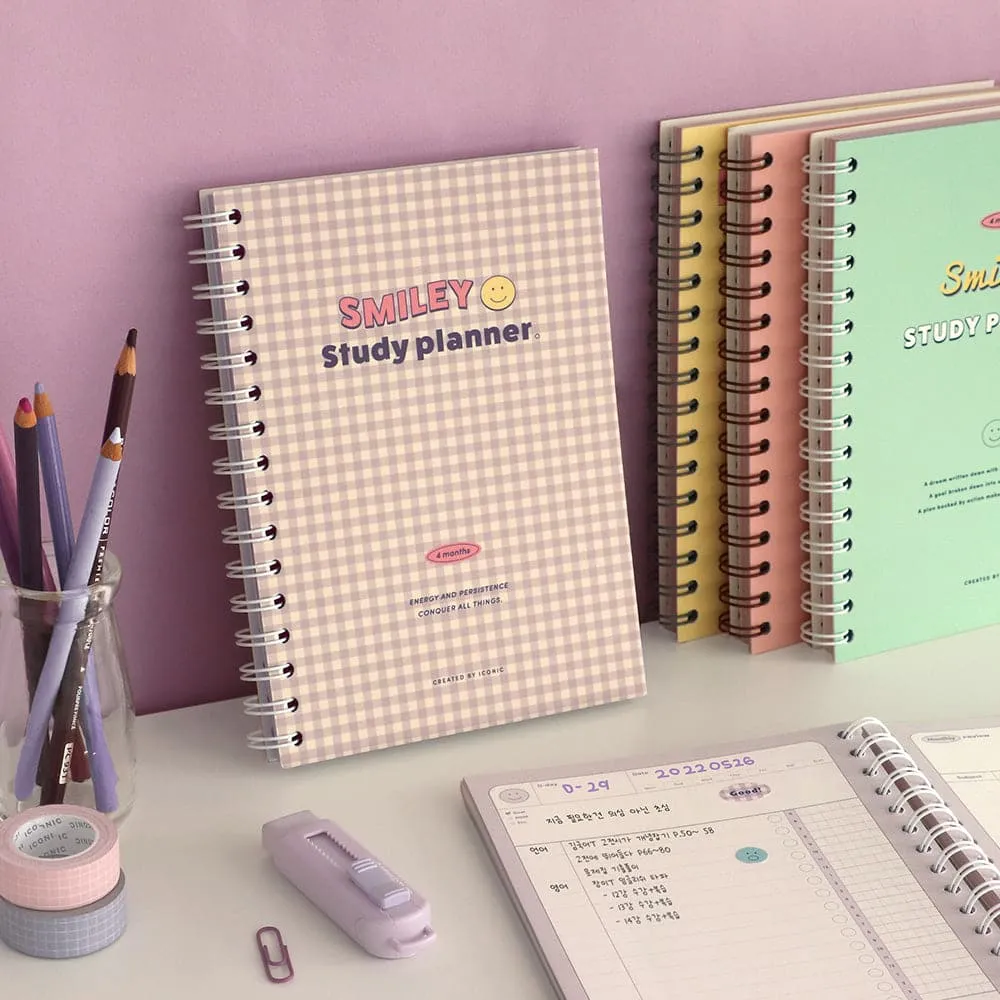 Iconic Study Planner SMILEY [4 Months]