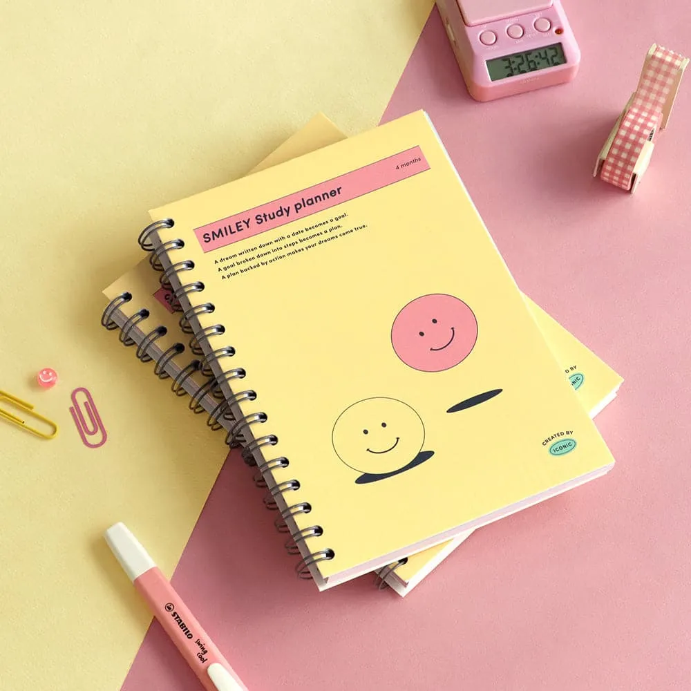 Iconic Study Planner SMILEY [4 Months]